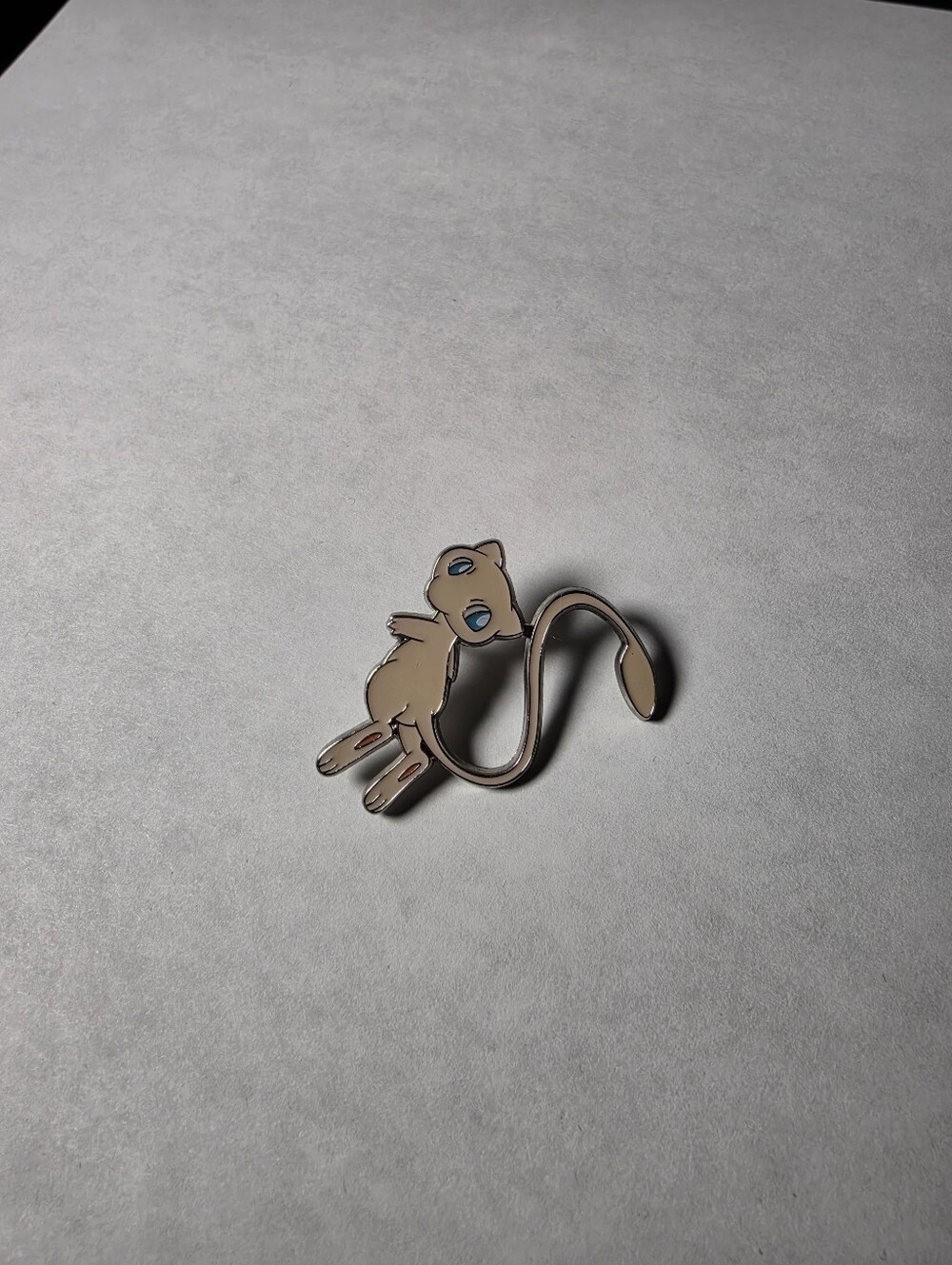 Pokemon Silver and Black Metal Pin Backing